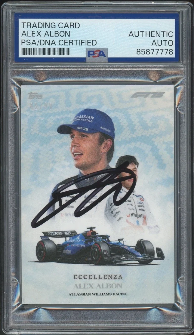 2025 Topps Eccellenza F1 Alex Albon Signed Blue Trionfo Card /99 PSA/DNA AUTO