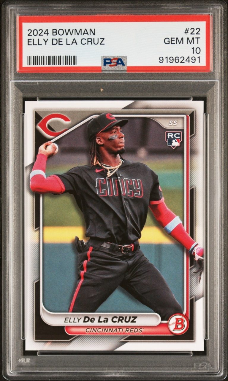Graded 2024 Topps Bowman Elly De La Cruz #22 Rookie RC Card PSA 10 Gem