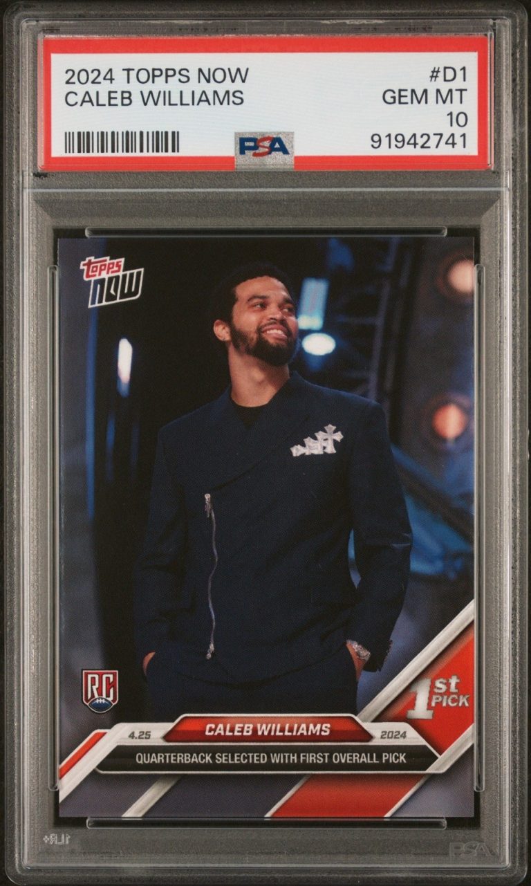 Graded 2024 Topps Now Caleb Williams #D1 Rookie RC Card PSA 10 Gem Mint