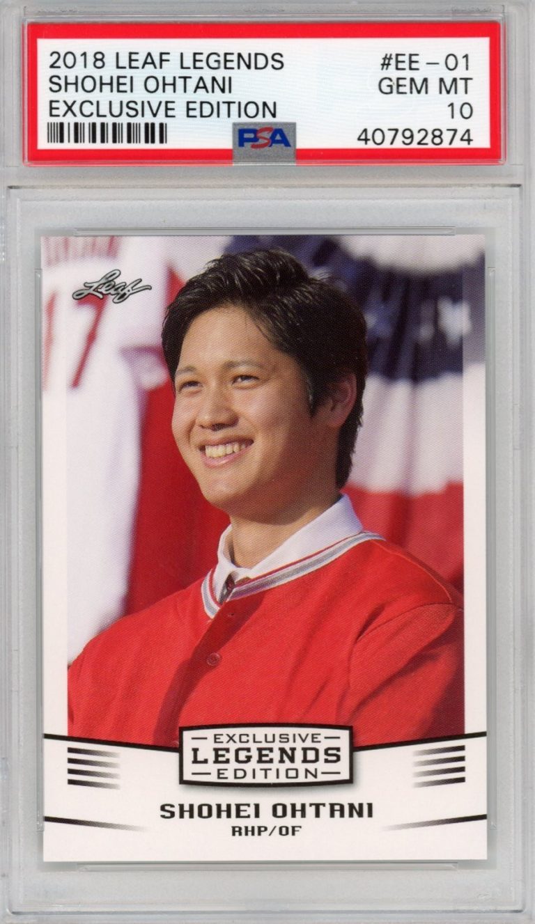 Graded 2018 Leaf Legends Shohei Ohtani #EE-01 Edition Rookie RC Card PS