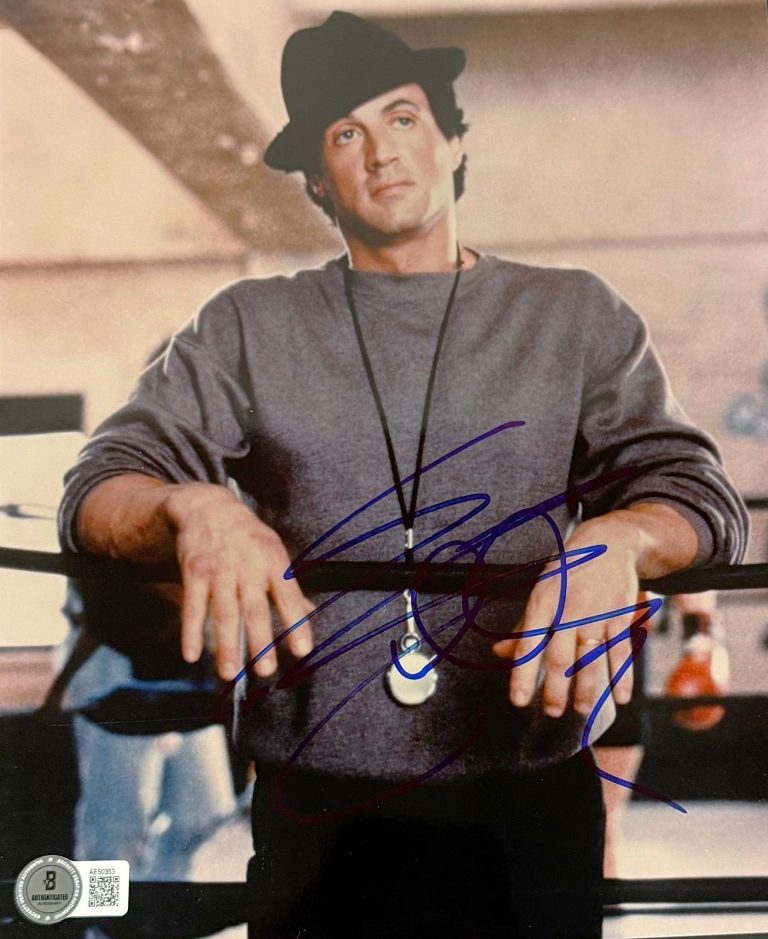 Sylvester Stallone Signed 8x10 Rocky Photograph Beckett BAS LOA