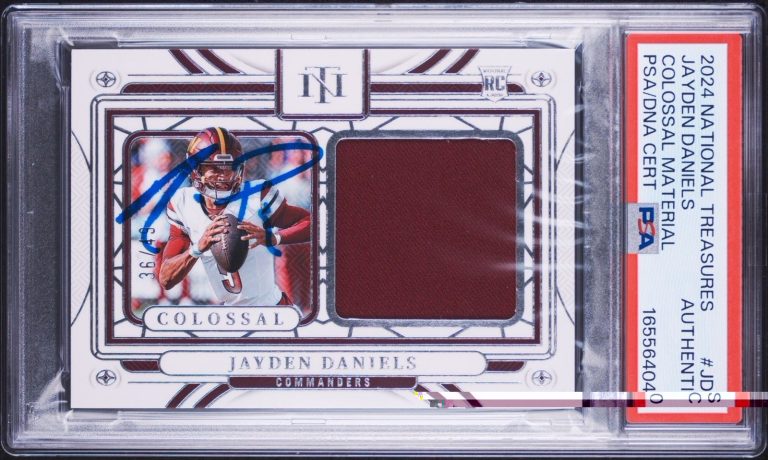 2024 National Treasures Jayden Daniels Rookie Colossal RPA /49 PSA/DNA AUTO RC