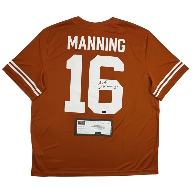 Autographed/Signed Arch Manning Texas Orange Authentic Jersey Panini COA