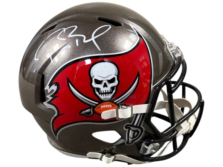 Tom Brady Signed Auto Super Bowl LV Tampa Bay Buccaneers Helmet Fanatics LOA