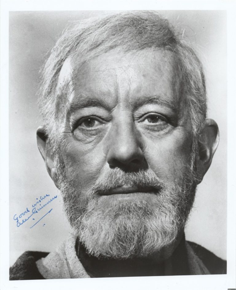 Alec Guinness Signed Auto 8x10 Obi Wan Kenobi Star Wars Photo Grad LOA