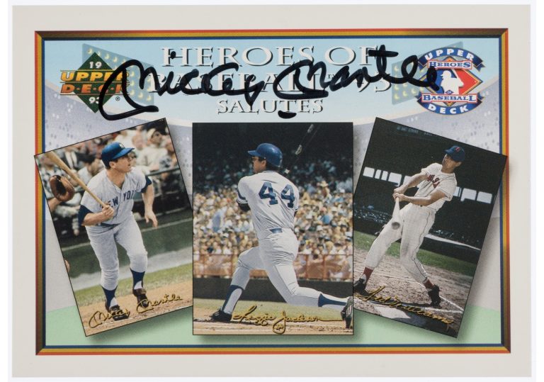 Mickey Mantle Signed Auto 1993 Heroes of Baseball Upper Deck UDA Grad