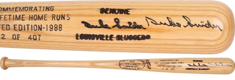 Duke Snider Signed Auto Personal Model Full Size Baseball Bat PSA DNA
