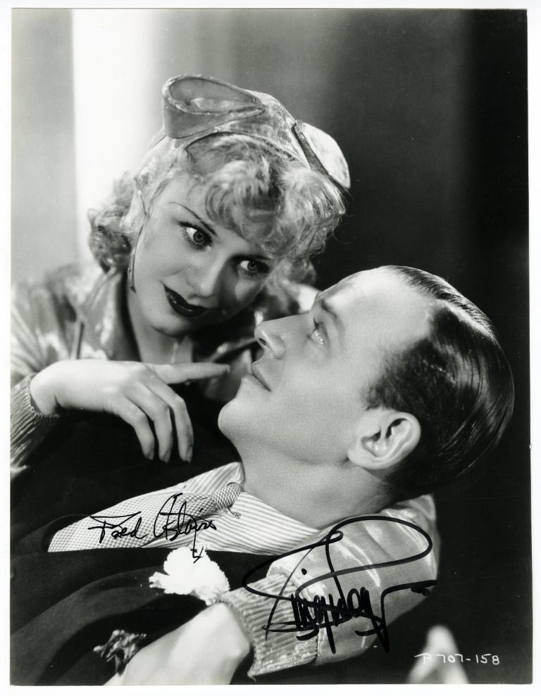 Fred Astaire Ginger Rogers Signed Auto Flying Down to Rio 8x10 Photo Grad LOA