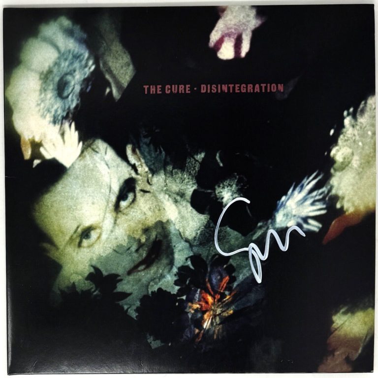 Simon Gallup The Cure Signed Disintegration Vinyl LP Album Autograph Beckett COA