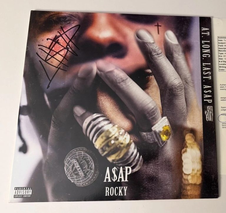 ASAP Rocky Signed Auto At Long Last ASAP Album JSA