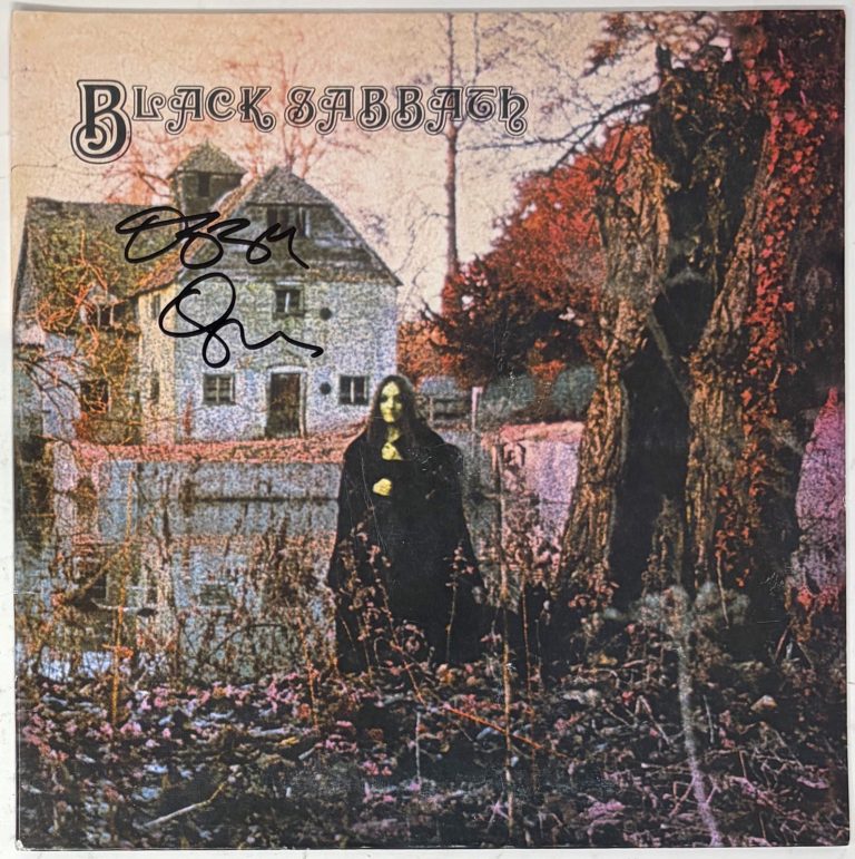 Ozzy Osbourne Signed Autograph Black Sabbath Self-Titled Vinyl Album LP JSA COA