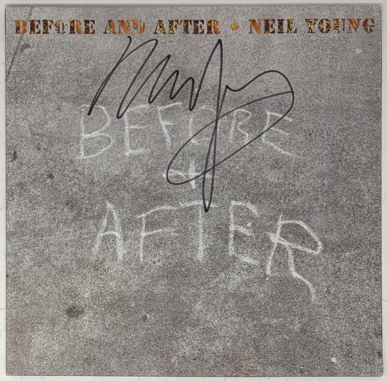 Neil Young Signed Autograph Before and After Vinyl Record Album LP CSNY ACOA COA