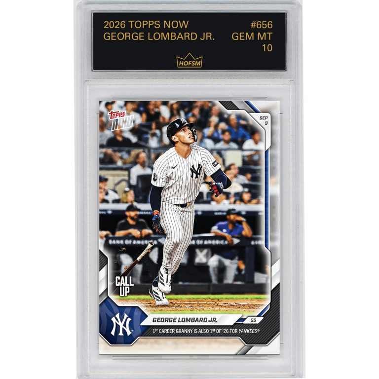 Graded 2026 Topps Now George Lombard Jr #656 Rookie Baseball Card HOFSM 10