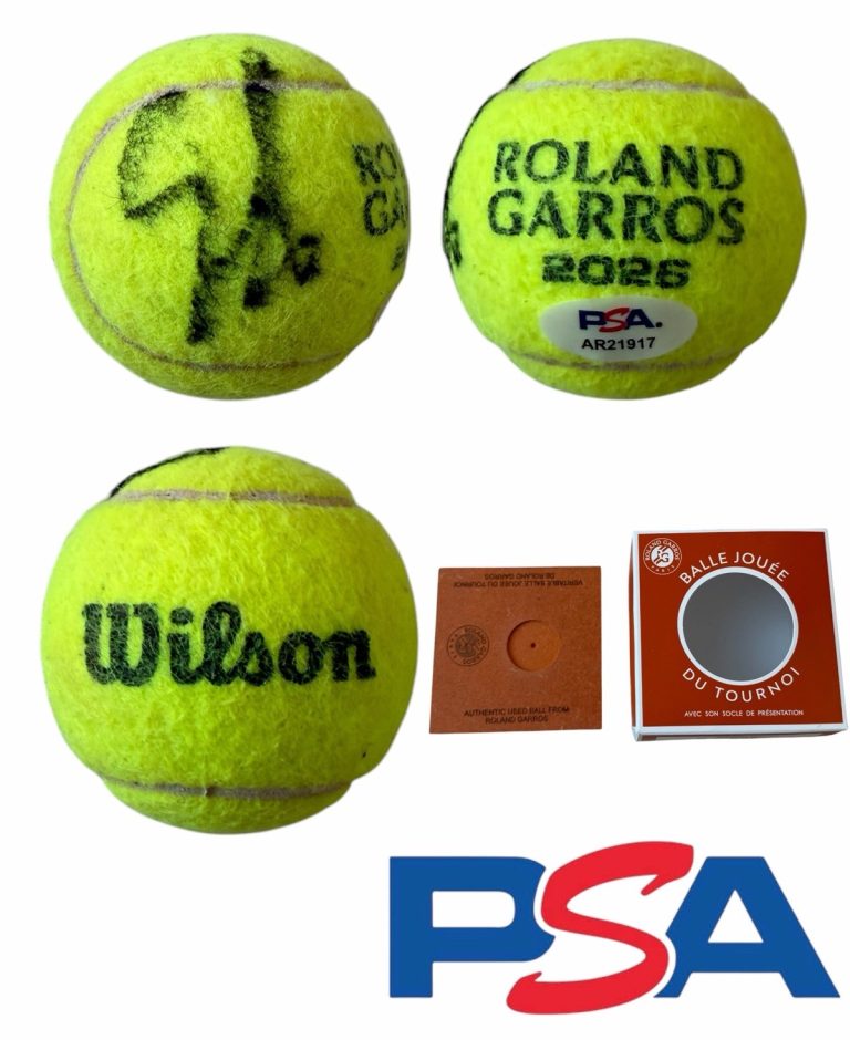 Aryna Sabalenka Signed 2026 French Open RG Match Used Tennis Ball PSA/DNA AUTO