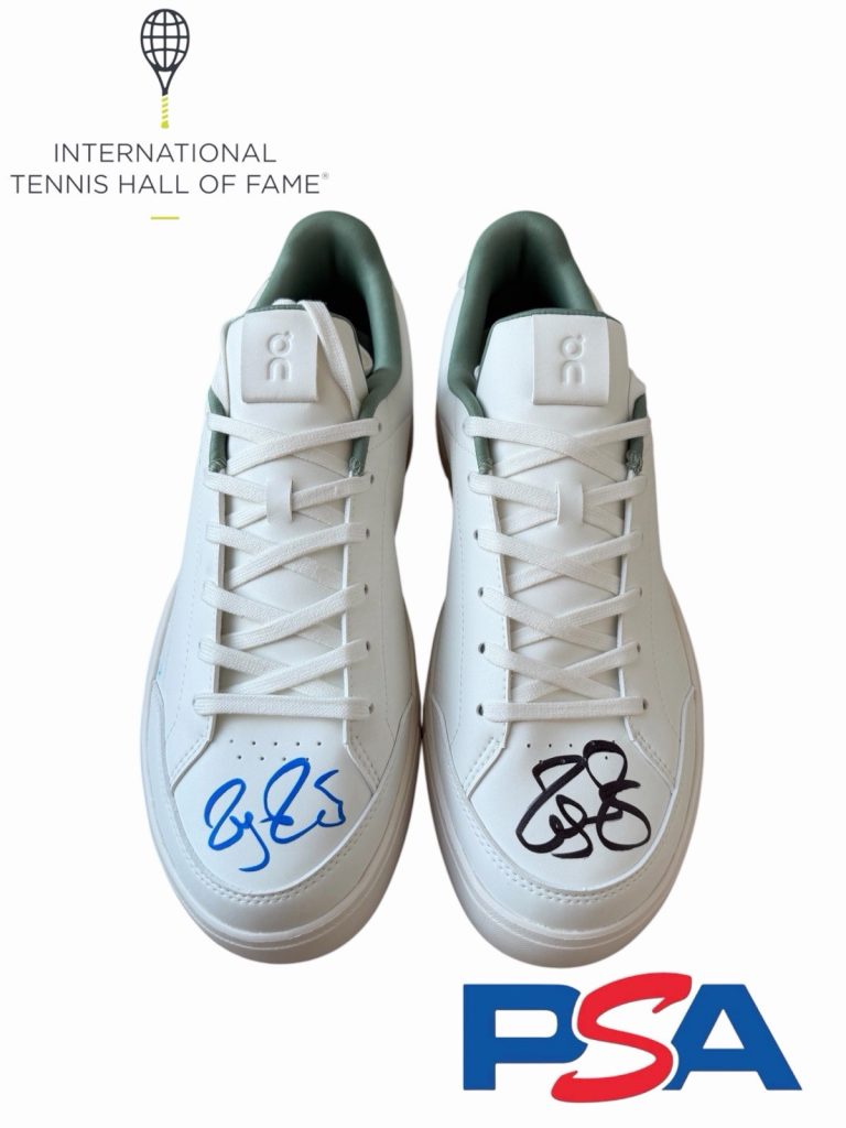 Roger Federer Signed ON 2026 INTERNATIONAL TENNIS HALL OF FAME LE Shoes PSA AUTO
