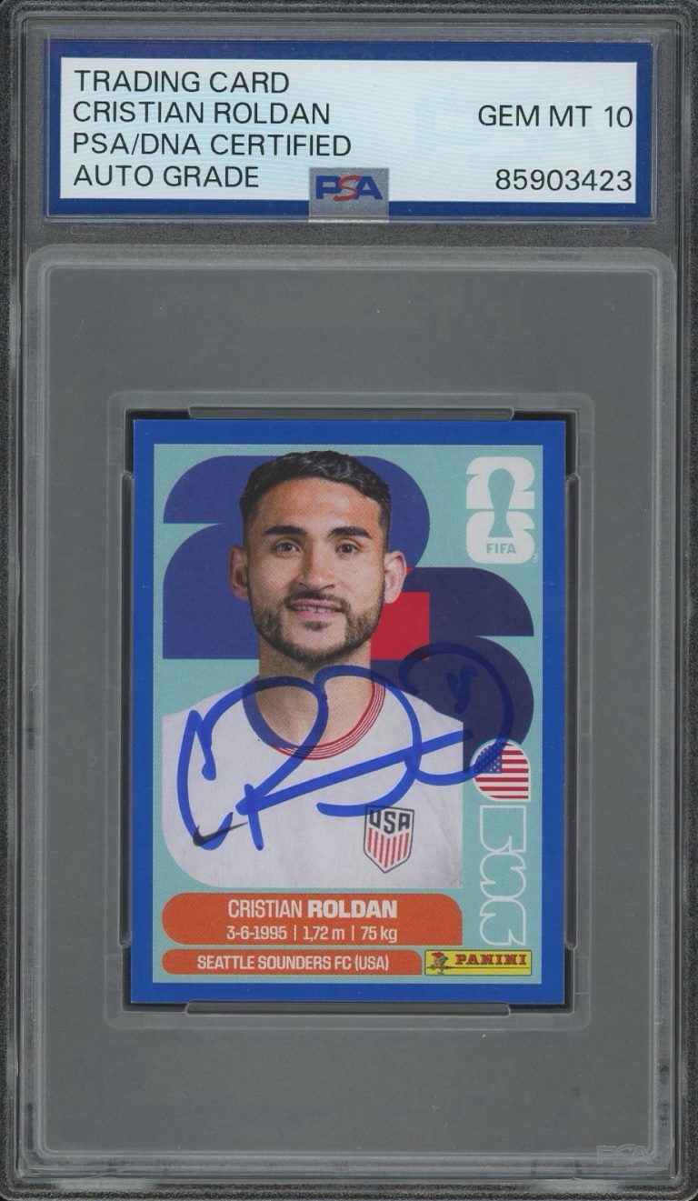 2026 Panini FIFA World Cup Cristian Roldan Signed Blue PSA AUTO 10 USMNT USA