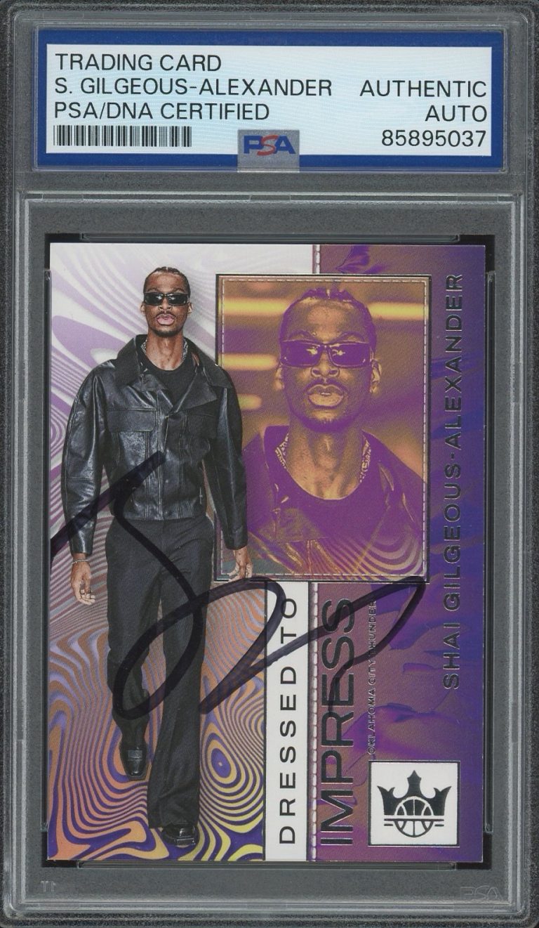 2024 Panini Court Kings #1 Shai Gilgeous-Alexander Dressed To Impress PSA AUTO