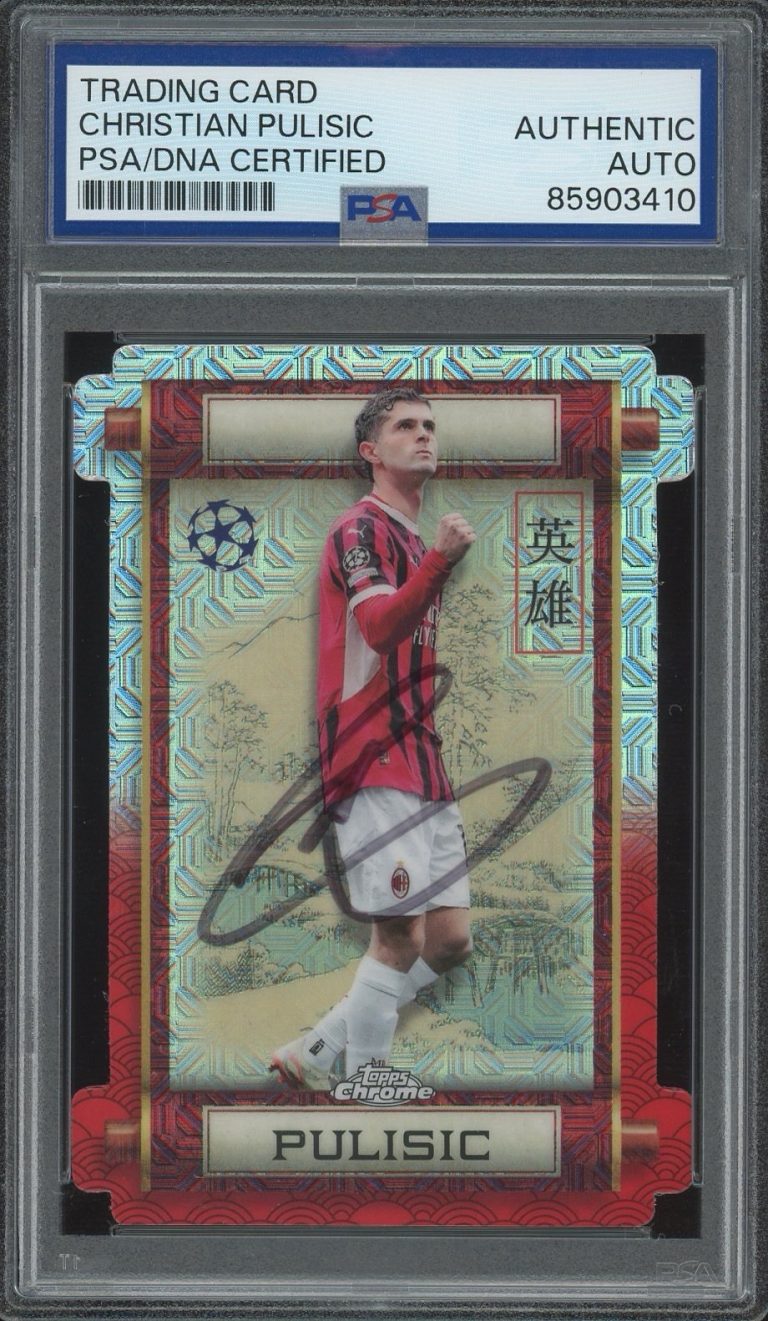 2024-25 Topps Chrome #HR-7 Christian Pulisic Japan Hero Edition SP PSA AUTO