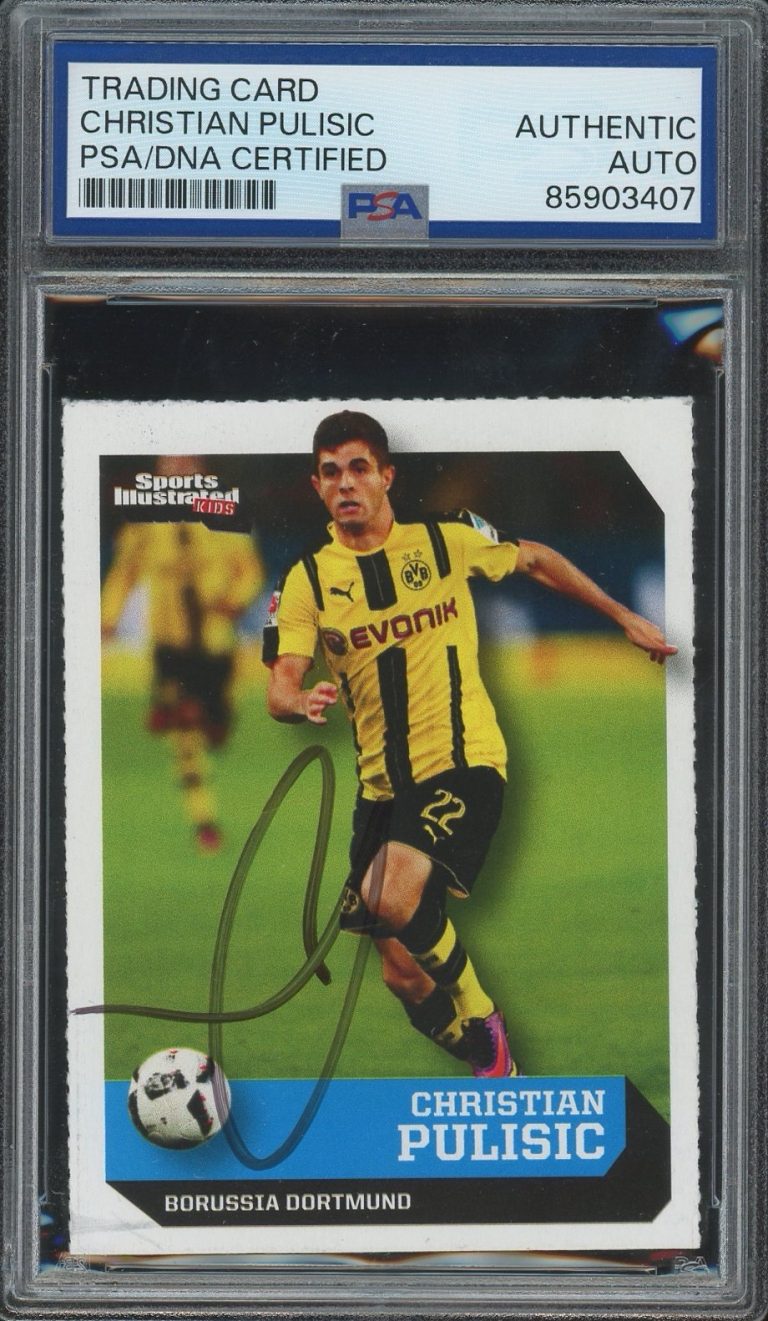 2016 SI For Kids #592 Christian Pulisic Signed Rookie Card PSA/DNA AUTO RC