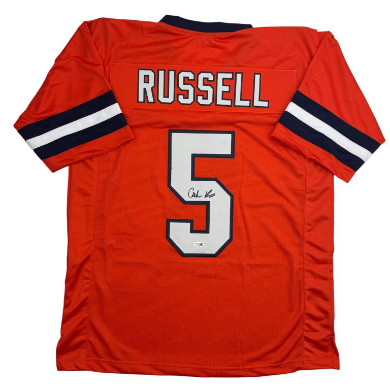 Autographed/Signed Calvin Russell Syracuse Orange Football Jersey JSA COA