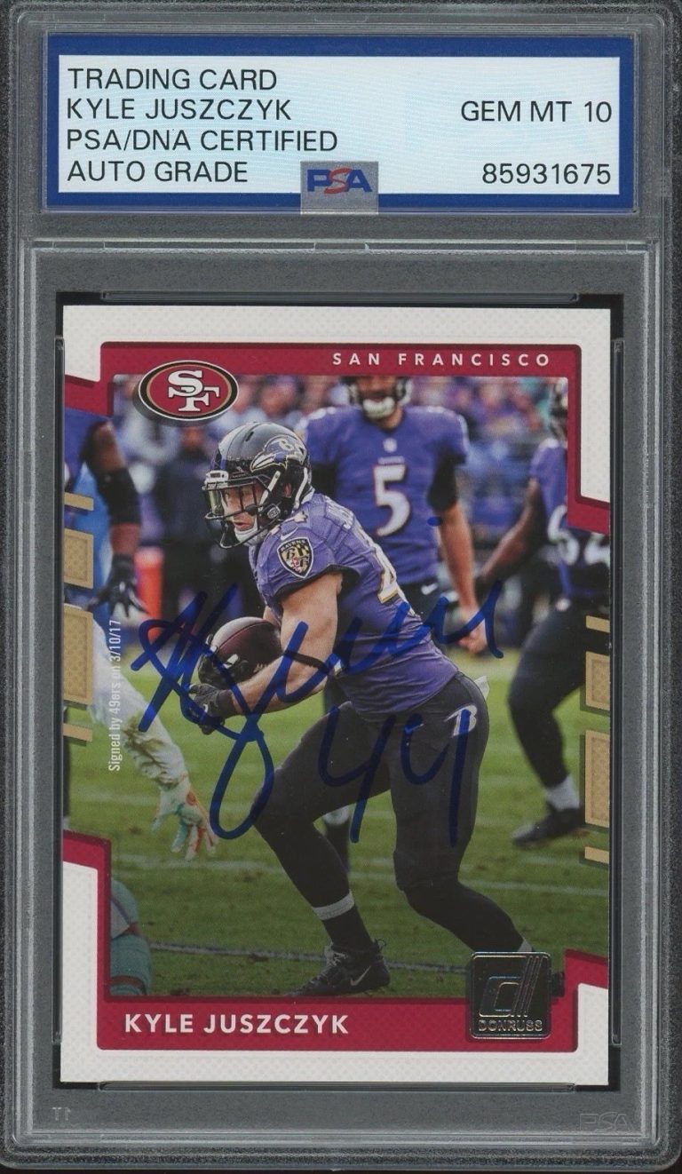 2017 Panini Donruss #234 Kyle Juszczyk Signed Rookie Card PSA/DNA AUTO 10 NINERS
