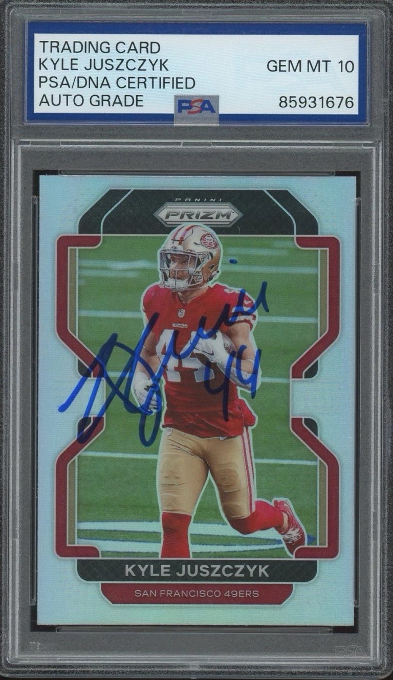 2021 Panini Prizm #57 Kyle Juszczyk Signed Silver Prizm PSA/DNA AUTO 10 49ERS