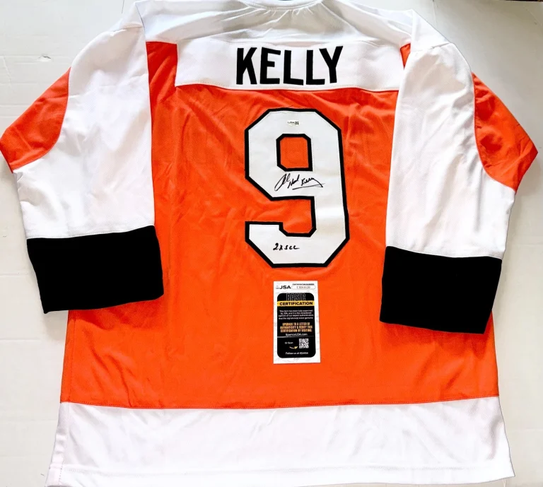 Bob Kelly Philadelphia Flyers signed Custom jersey W/ Inscription JSA
