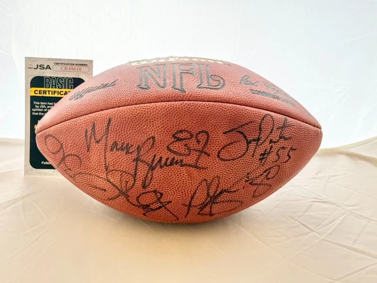 Pittsburgh Steelers 2002 signed Game Football Jerome Bettis, Hines Ward JSA