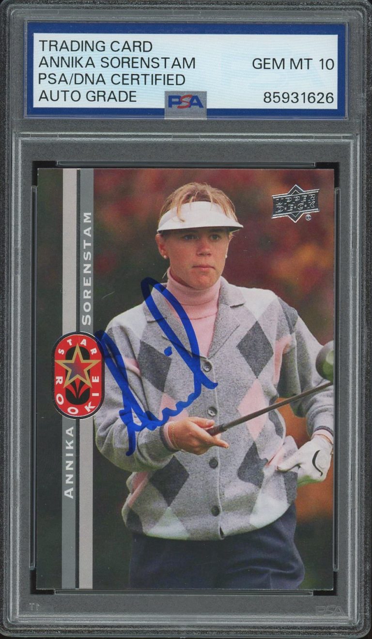 2026 Upper Deck Golf #132 Annika Sorenstam Signed Star Rookie Card PSA AUTO 10