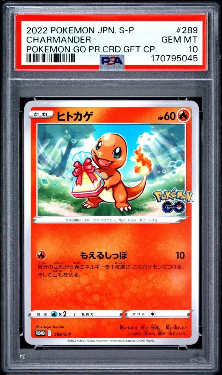 Graded 2022 Pokemon Go JP Charmander #289 Promo Trading Card PSA 10