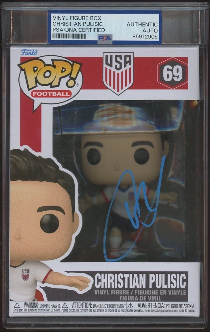 Christian Pulisic Signed 2026 FIFA World Cup USA Funko Pop PSA ENCAPSULATED AUTO