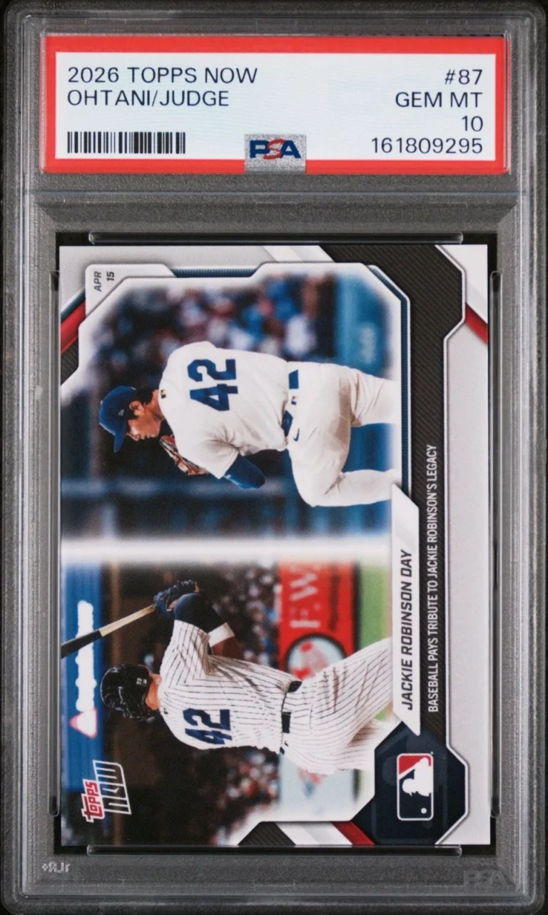 Graded 2026 Topps Now Shohei Ohtani Judge #87 Jackie Robinson Card PSA 10