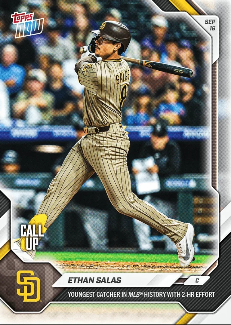 2026 Topps Now Ethan Salas #684 San Diego Padres Rookie RC Baseball Card