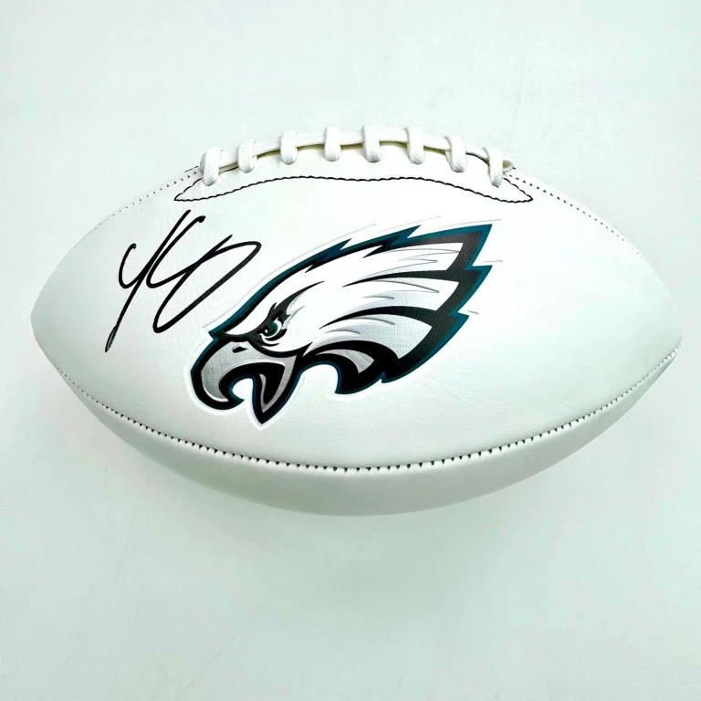 Autographed/Signed LeSean McCoy Eagles F/S White Panel Logo JSA COA