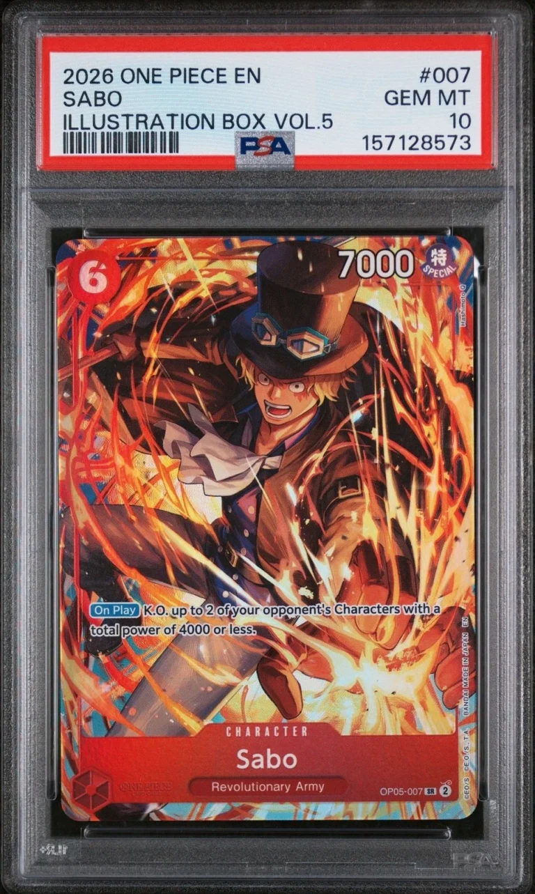Graded 2026 One Piece Sabo 007 Trading Card Game PSA 10 Gem Mint