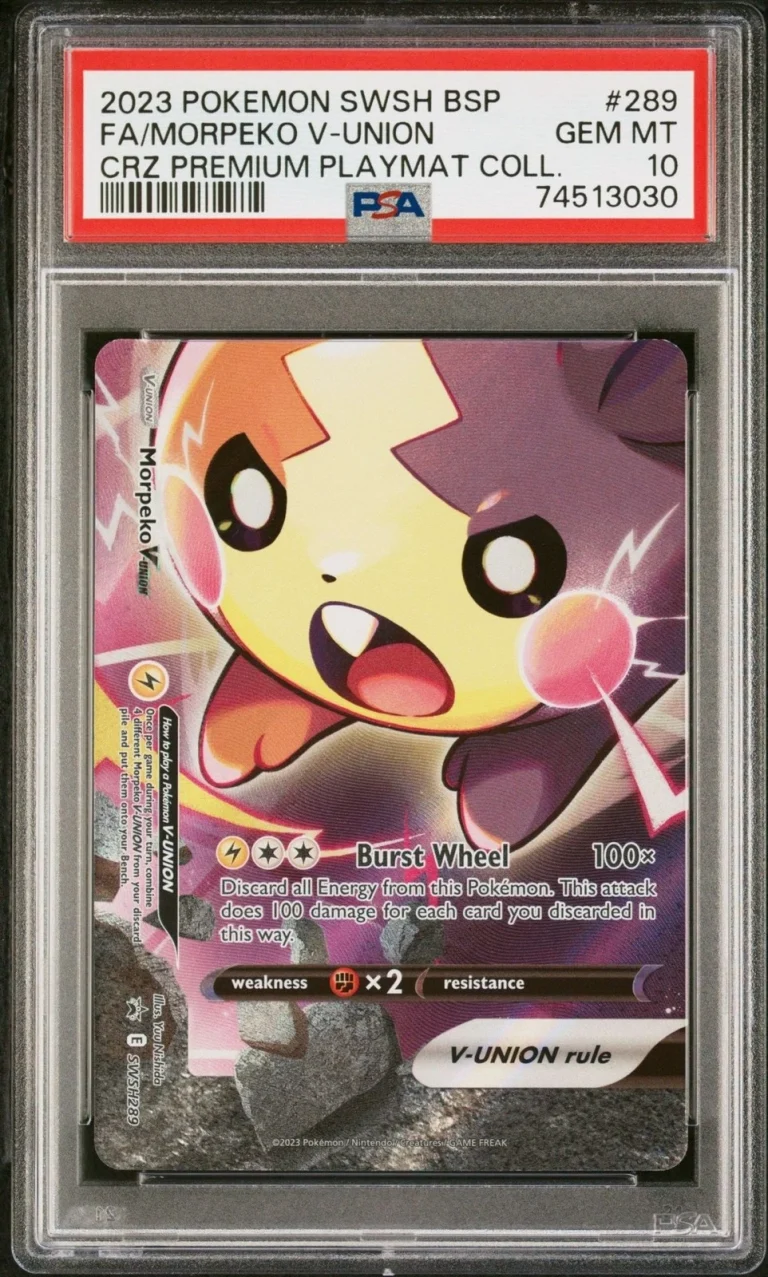 Graded 2023 PKM SWSH Morpeko #289 V Union Promo Card Game PSA 10 Gem Mint