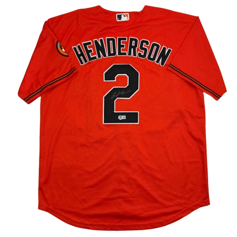 Autographed/Signed Gunnar Henderson Baltimore Orange Jersey Beckett COA