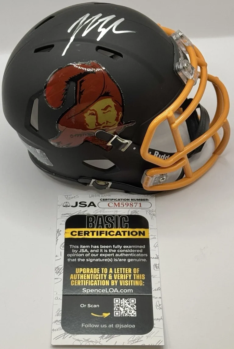 John Lynch Signed Autographed Tampa Bay Buccaneers Mini Helmet JSA COA