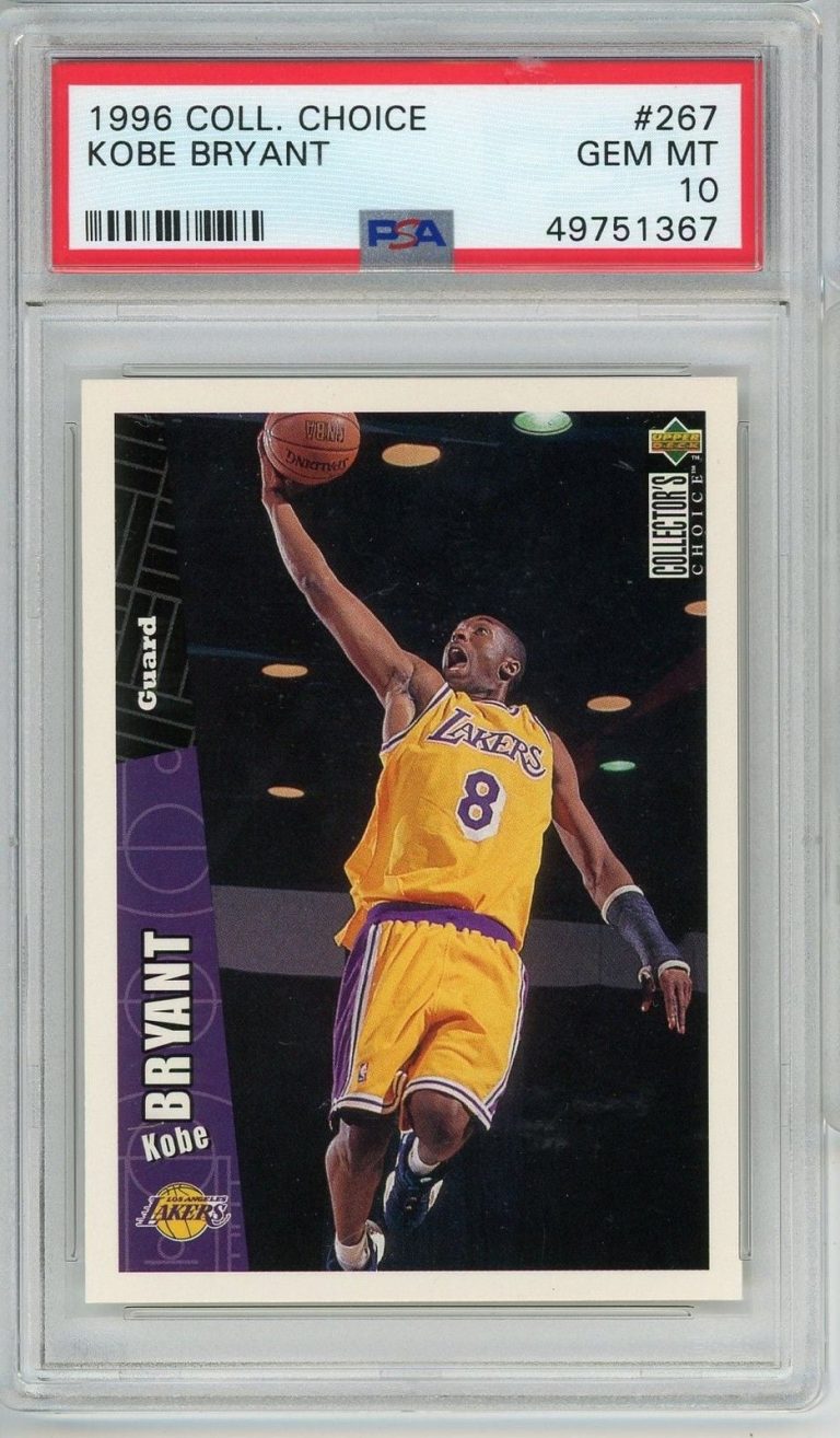 Graded 1996-97 Collector's Choice Kobe Bryant #267 Rookie Card PSA 10