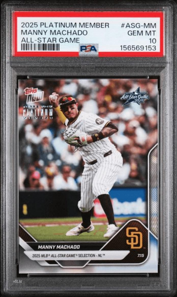 Graded 2025 Platinum Member Manny Machado #ASGMM Baseball Card PSA 10
