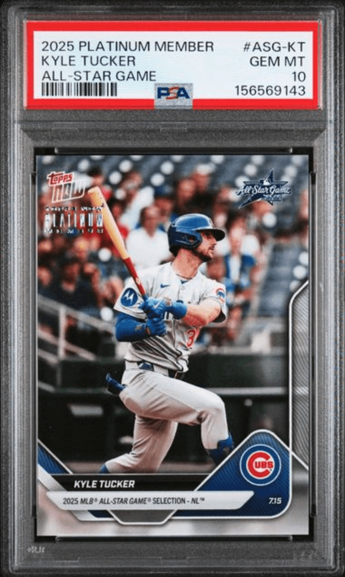 Graded 2025 Platinum Member Kyle Tucker #ASGKT Baseball Card PSA 10