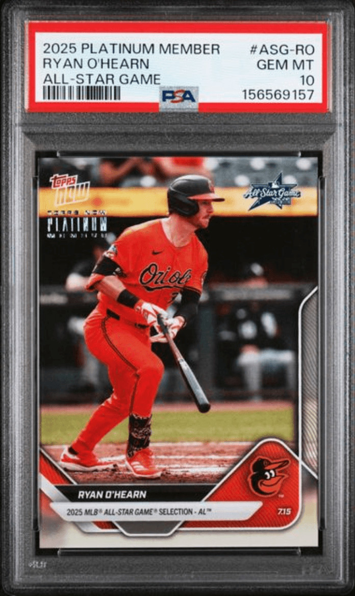 Graded 2025 Platinum Member Ryan OHearn #ASGRO Baseball Card PSA 10