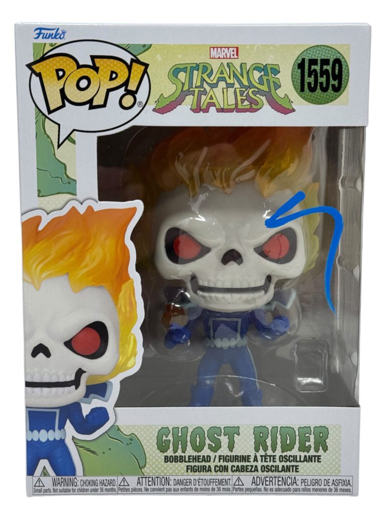Nicolas Cage Signed Ghost Rider Funko Pop #1559 Marvel Autograph ACOA COA