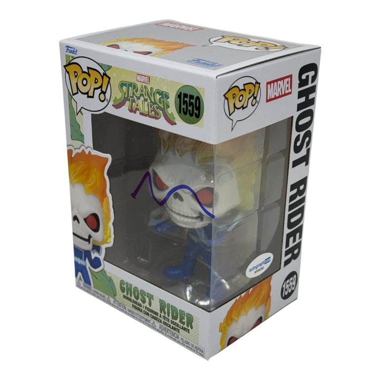 Nicolas Cage Signed Ghost Rider Funko Pop #1559 Marvel Autograph ACOA COA