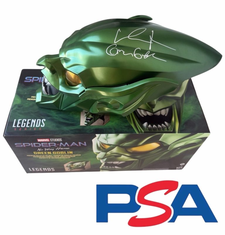 Willem Dafoe Signed Spider-Man No Way Home Green Goblin Premium Helmet PSA AUTO