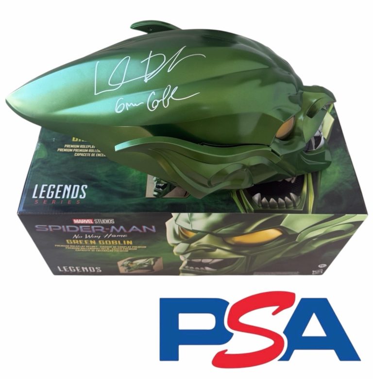 Willem Dafoe Signed Spider-Man No Way Home Green Goblin Premium Helmet PSA AUTO