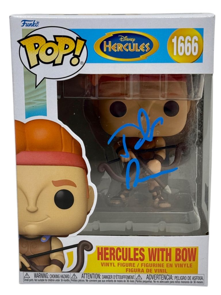 Tate Donovan Signed Hercules With Bow Funko Pop #1666 Autograph Disney Beckett