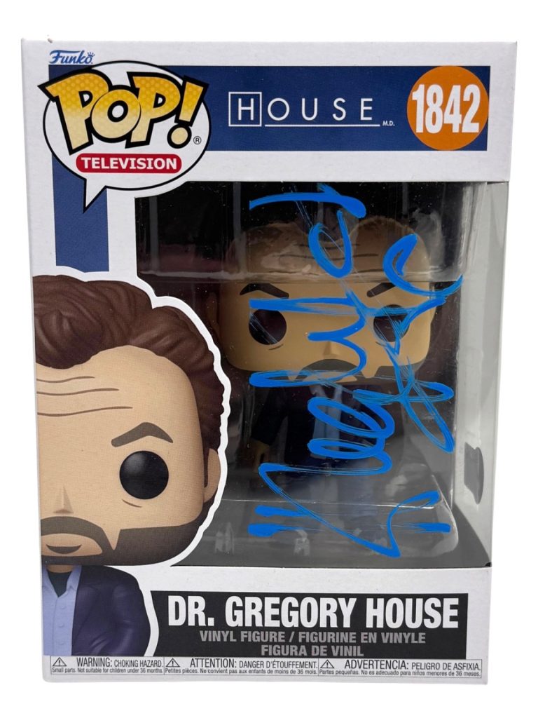 Hugh Laurie Signed Autograph House Dr. Gregory House Funko Pop #1842 Beckett COA