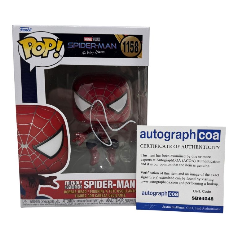 Tobey Maguire Signed Friendly Neighborhood Spider-Man Funko Pop No Way Home ACOA