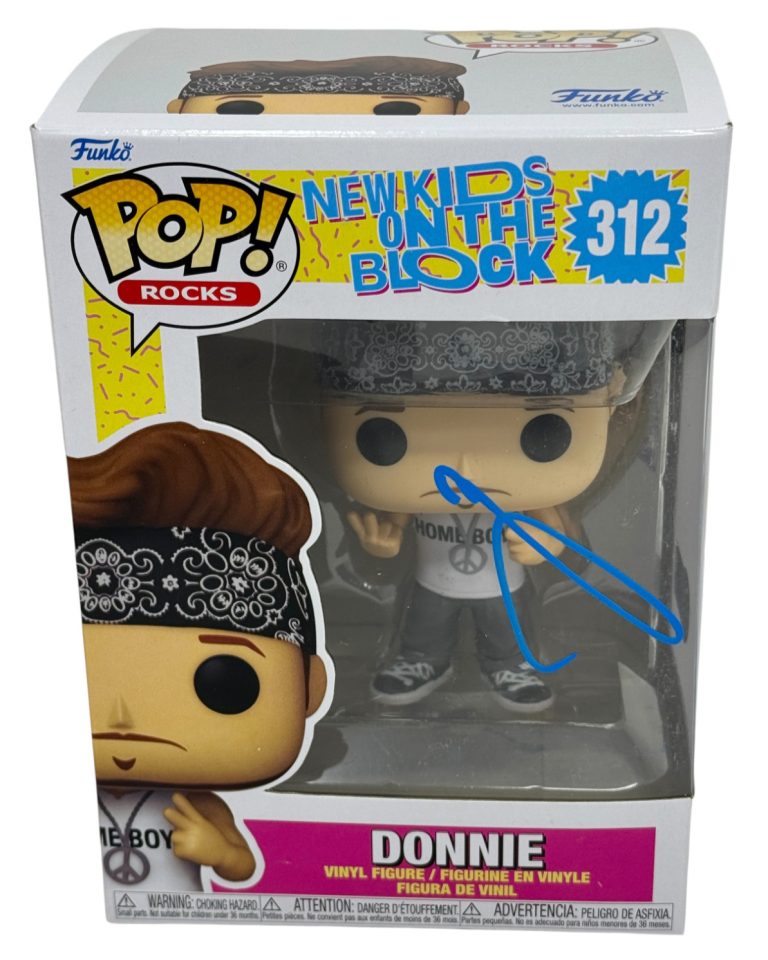 Donnie Wahlberg Signed New Kids On The Block Funko Pop Autograph NKOTB Beckett
